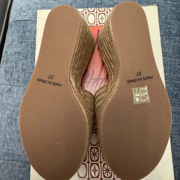 Jeffrey Campbell Sunlit Natural Raffia Wedge Platform Sandal, NWT Sz 37 - Picture 4 of 7